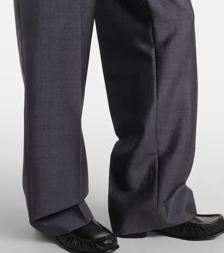 Mohair and wool straight pants - Miu Miu - Modalova