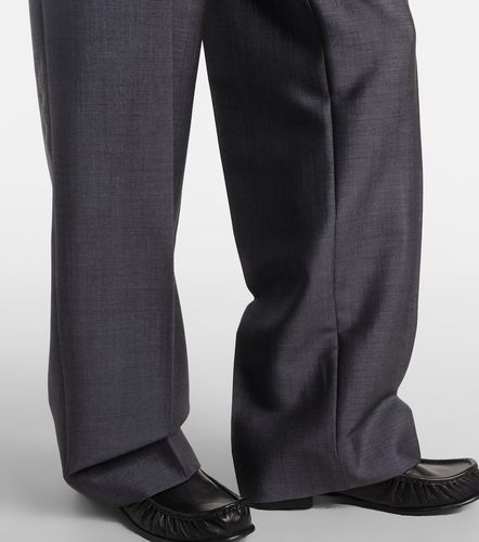 Mohair and wool straight pants - Miu Miu - Modalova