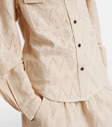 Blusa Kaina de algodón con bordado inglés - Marant Etoile - Modalova