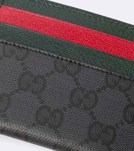Gucci Tarjetero de lona GG con Web - Gucci - Modalova