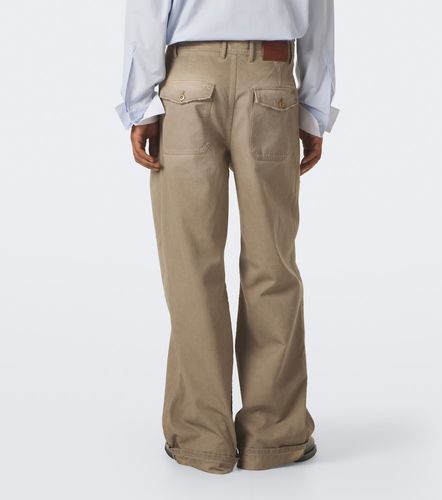 Pantaloni a gamba larga in twill di cotone - Acne Studios - Modalova