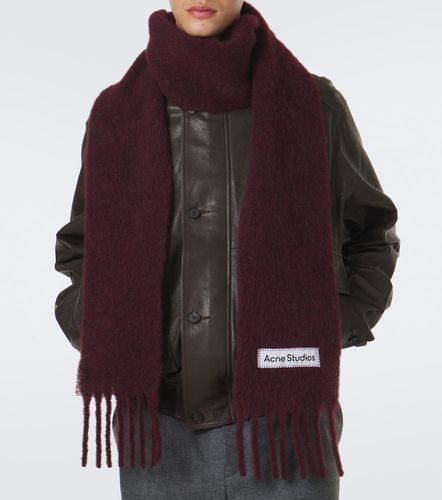 Sciarpa in alpaca, lana e mohair con frange - Acne Studios - Modalova
