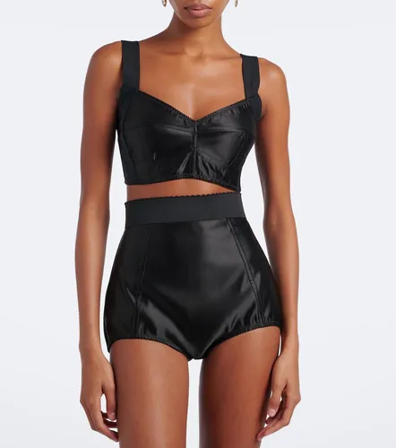Dolce&Gabbana Satin bra top - Dolce&Gabbana - Modalova