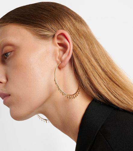 Orecchini a cerchio in 14kt con diamanti - Sydney Evan - Modalova