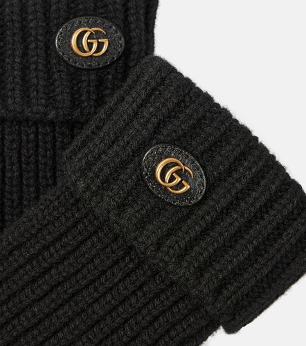 Double G wool and cashmere gloves - Gucci - Modalova
