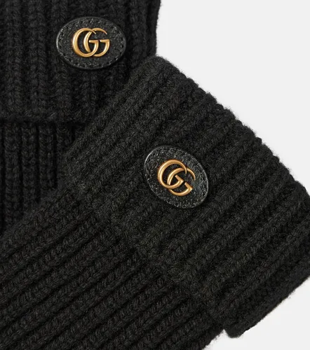 Guantes Double G en mezcla de lana y cachemir - Gucci - Modalova