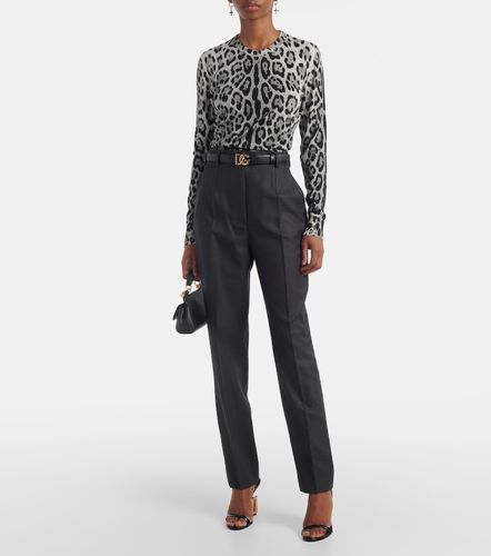 Jersey de seda estampado - Dolce&Gabbana - Modalova