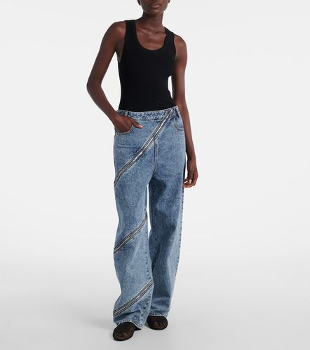 Alaïa Jeans Spiral a gamba larga e vita alta - Alaia - Modalova