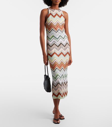 Abito midi in maglia a zig-zag - Missoni - Modalova