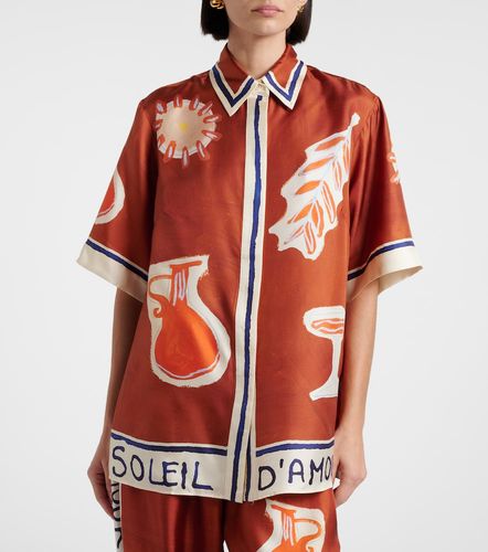 Alémais x LRNCE camisa Soleil D'Amour de seda estampada - Alemais - Modalova