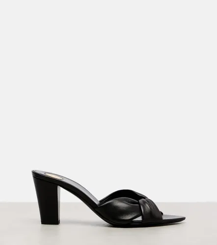Franciane 25 leather mules - Saint Laurent - Modalova