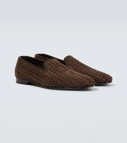 Manolo Blahnik Mario suede loafers - Manolo Blahnik - Modalova
