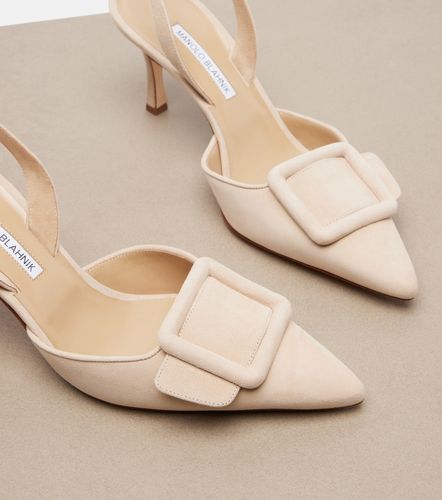 Pumps slingback Maysli in suede - Manolo Blahnik - Modalova