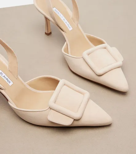 Maysli suede slingback pumps - Manolo Blahnik - Modalova