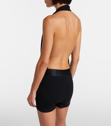 Halterneck open-back jersey bodysuit - Gucci - Modalova