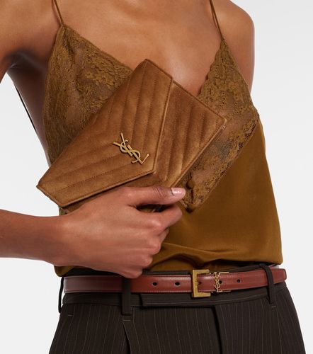 Portafoglio Cassandre Mini in camoscio - Saint Laurent - Modalova