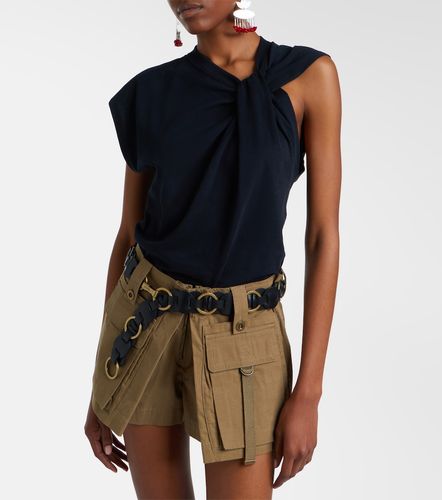 Camiseta asimétrica Nayda de algodón drapeada - Isabel Marant - Modalova