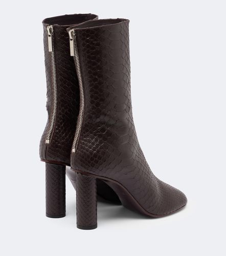 Alice snake-effect leather ankle boots - Paris Texas - Modalova