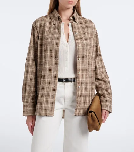 Checked boucle cotton and silk-blend overshirt - Rohe - Modalova