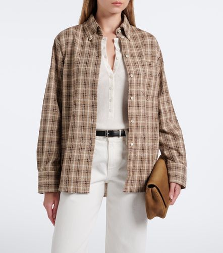 Checked boucle cotton and silk-blend overshirt - Rohe - Modalova