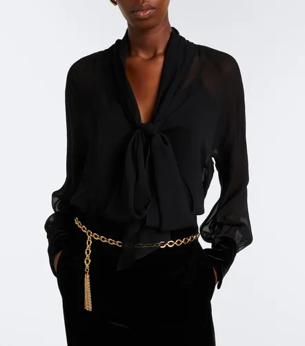 Blusa Elegante de seda con lazada - Max Mara - Modalova