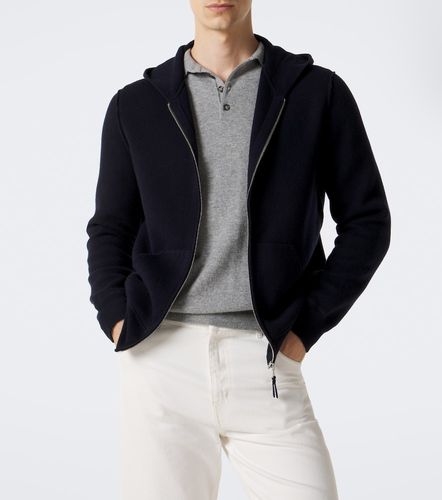 Hooded wool and cashmere jacket - Allude - Modalova
