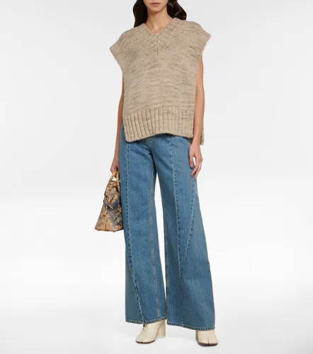 Alpaca, cotton, and wool sweater vest - Maison Margiela - Modalova