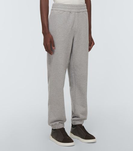 Pantalones de algodón con logo - Zegna - Modalova