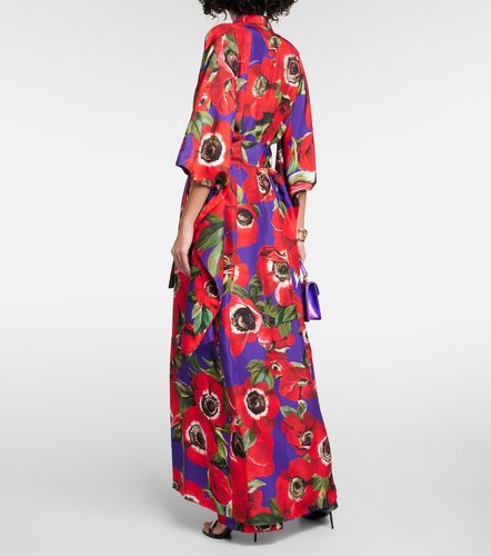 Dolce&Gabbana Bata de seda floral - Dolce&Gabbana - Modalova