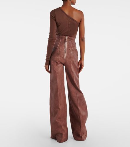 Jeans Dirt Cooper a gamba larga e vita alta - Rick Owens - Modalova