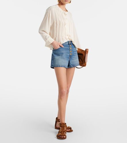Greta high-rise denim shorts - Ulla Johnson - Modalova