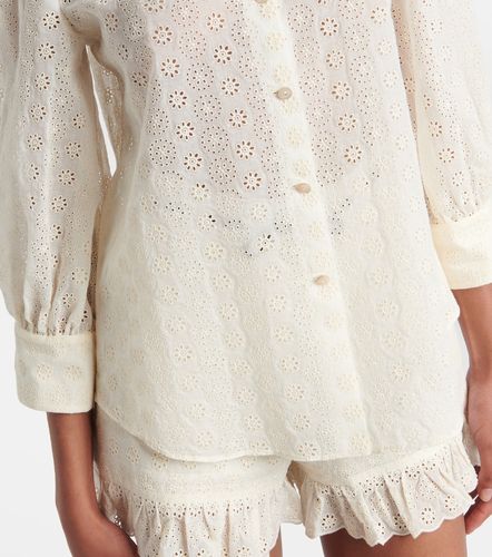 Camicia in popeline e cotone sangallo - Valentino - Modalova