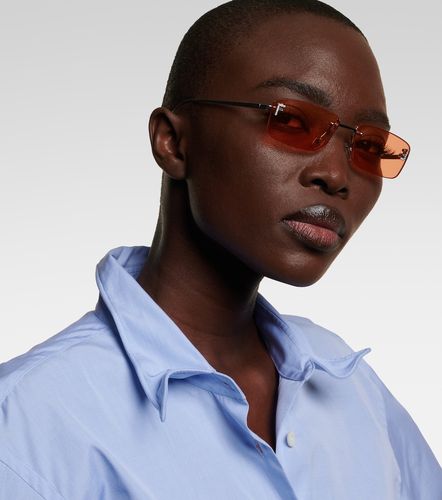 First Crystal rectangular sunglasses - Fendi - Modalova