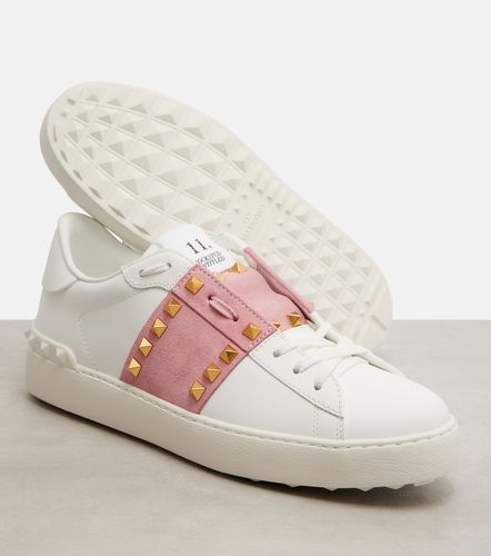 Sneakers Rockstud Untitled aus Leder - Valentino Garavani - Modalova