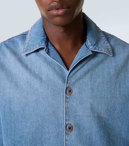 Camisa bowling de denim con anagrama - Loewe - Modalova
