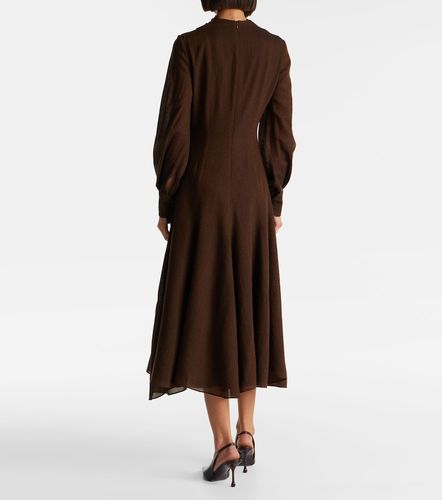 Vestido midi Avara de sarga de lana - Emilia Wickstead - Modalova