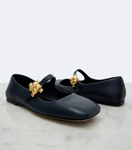 Bailarinas Mary Jane Lucy de piel adornadas - Bottega Veneta - Modalova