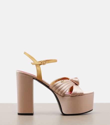Sandalias con plataforma Crasher de satén - Valentino Garavani - Modalova