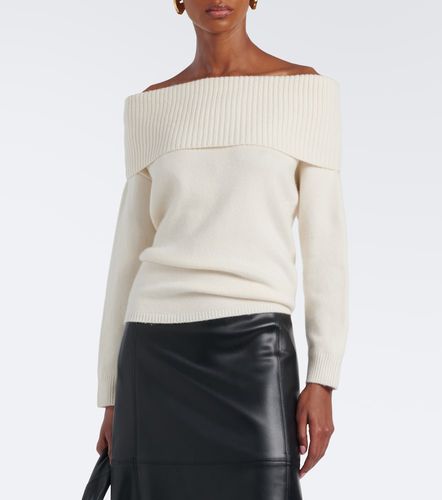 Pullover off-shoulder Sibyl in misto cashmere - Loulou de Saison - Modalova