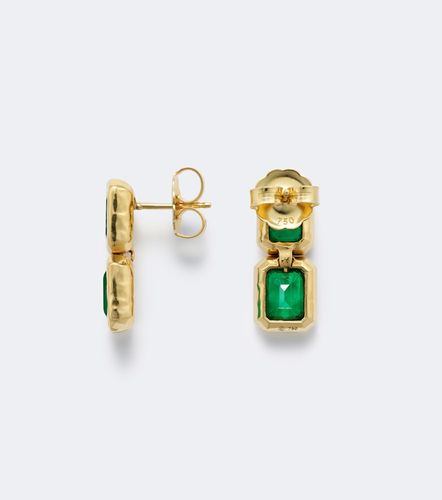 Orecchini pendenti Nesting Gem in 18kt con smeraldi - Octavia Elizabeth - Modalova