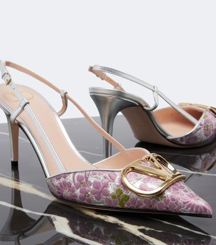 Slingback-Pumps VLogo mit Leder - Valentino Garavani - Modalova