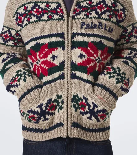 Intarsia wool zip-up cardigan - Polo Ralph Lauren - Modalova
