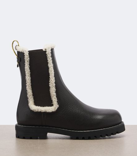 Chelsea Boots aus Leder mit Shearling - Fendi - Modalova