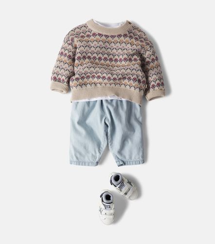 Bebé - Jersey Harlow de jacquard de algodón floral - Wheat - Modalova