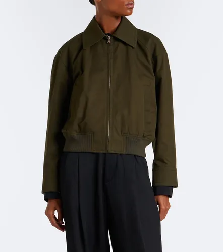 Intrecciato cotton blouson jacket - Bottega Veneta - Modalova