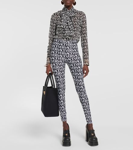 Versace Leggings con logo - Versace - Modalova