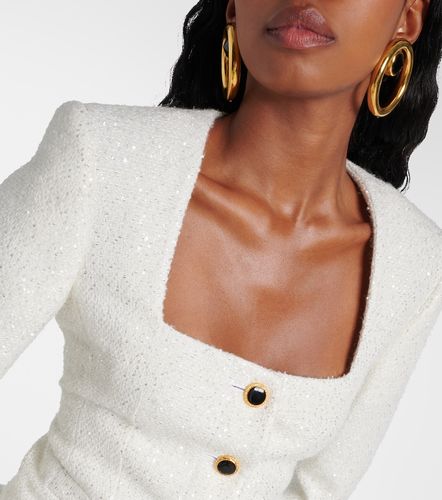 Sequined tweed jacket - Alessandra Rich - Modalova