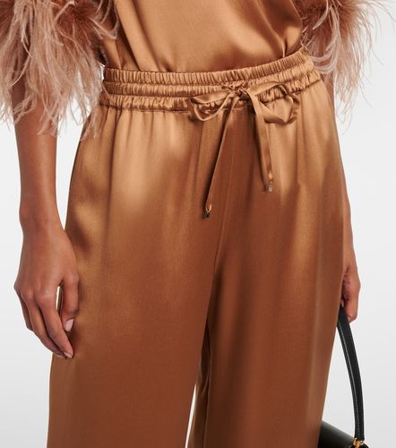 Pantalones anchos de satén de seda - Dolce&Gabbana - Modalova