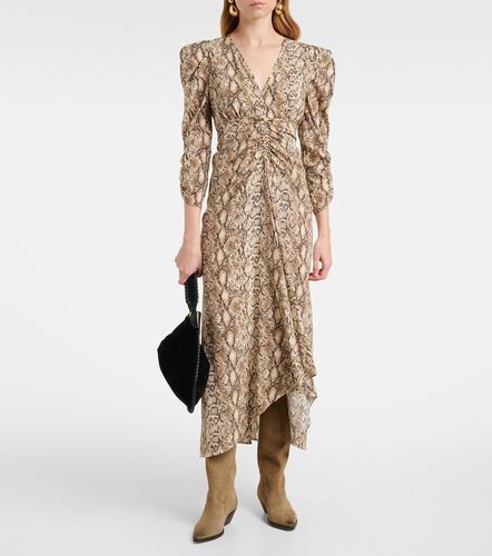 Albini printed silk-blend midi dress - Isabel Marant - Modalova