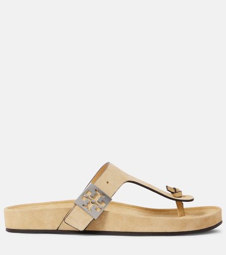 Sandalias Double T de ante - Tory Burch - Modalova